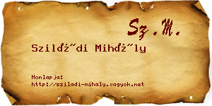 Sziládi Mihály névjegykártya